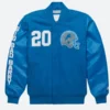 Barry Sanders Detroit Lions Jacket Front Image