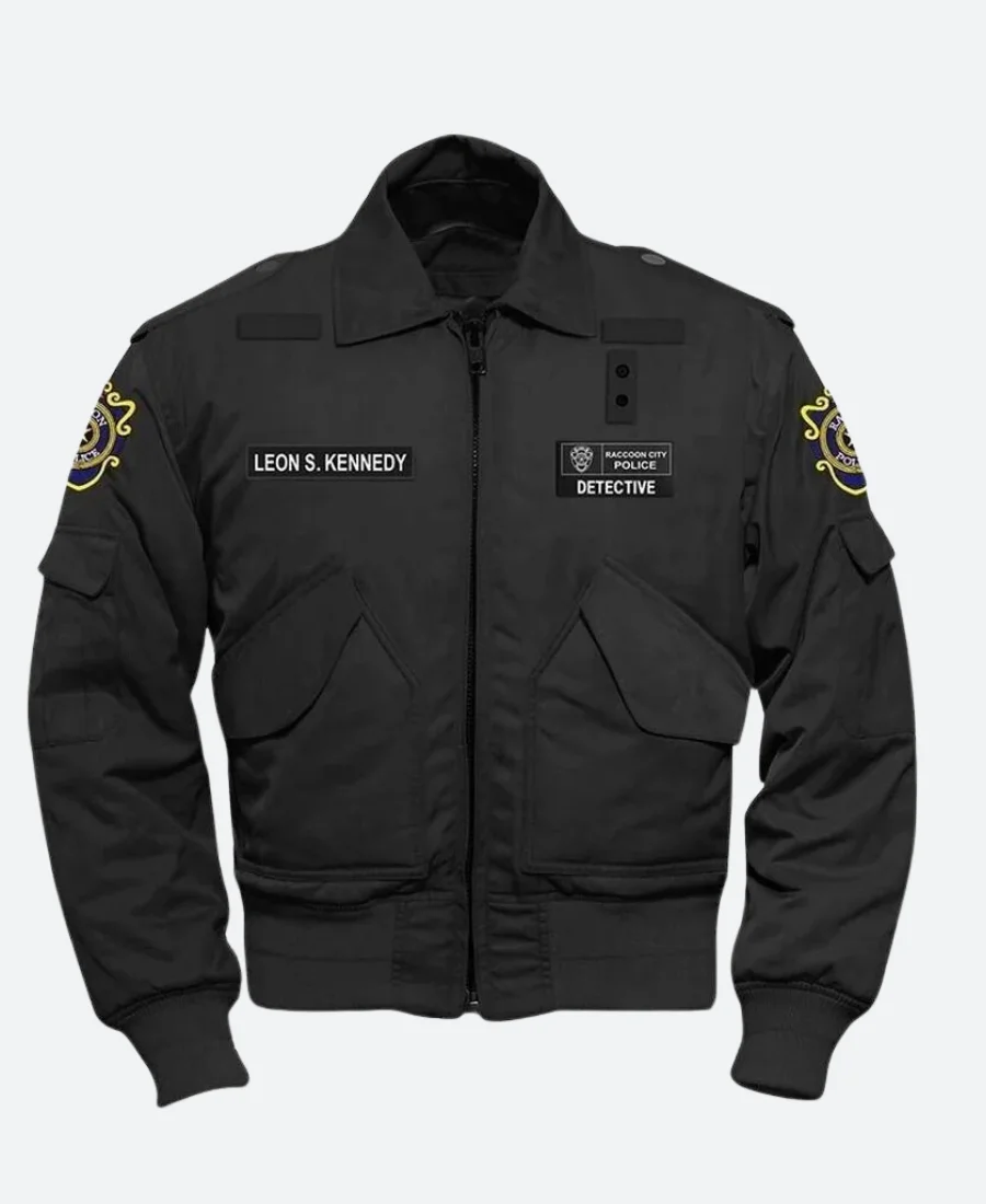 Resident Evil Detective Leon S Kennedy Rpd Jacket Front Image