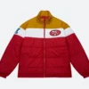 SF 49ers Puffer Jacket Front Image