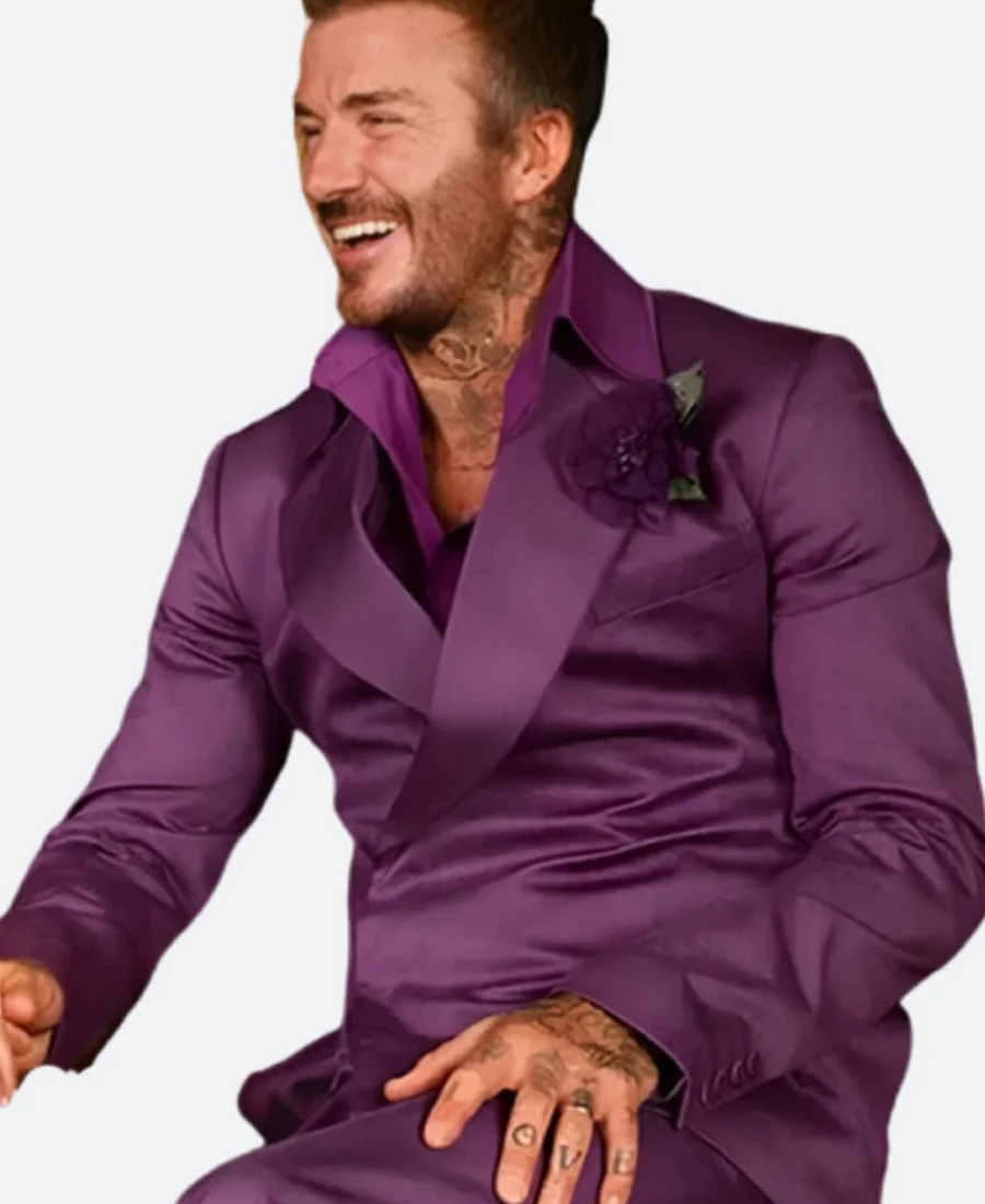 25th Anniversary David Beckham Purple Suit