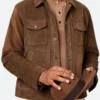 Aldis Hodge Detective Alex Cross Suede Leather Jacket