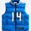 Amon Ra St. Brown Detroit Lions Off Season Puffer Vest Front Image