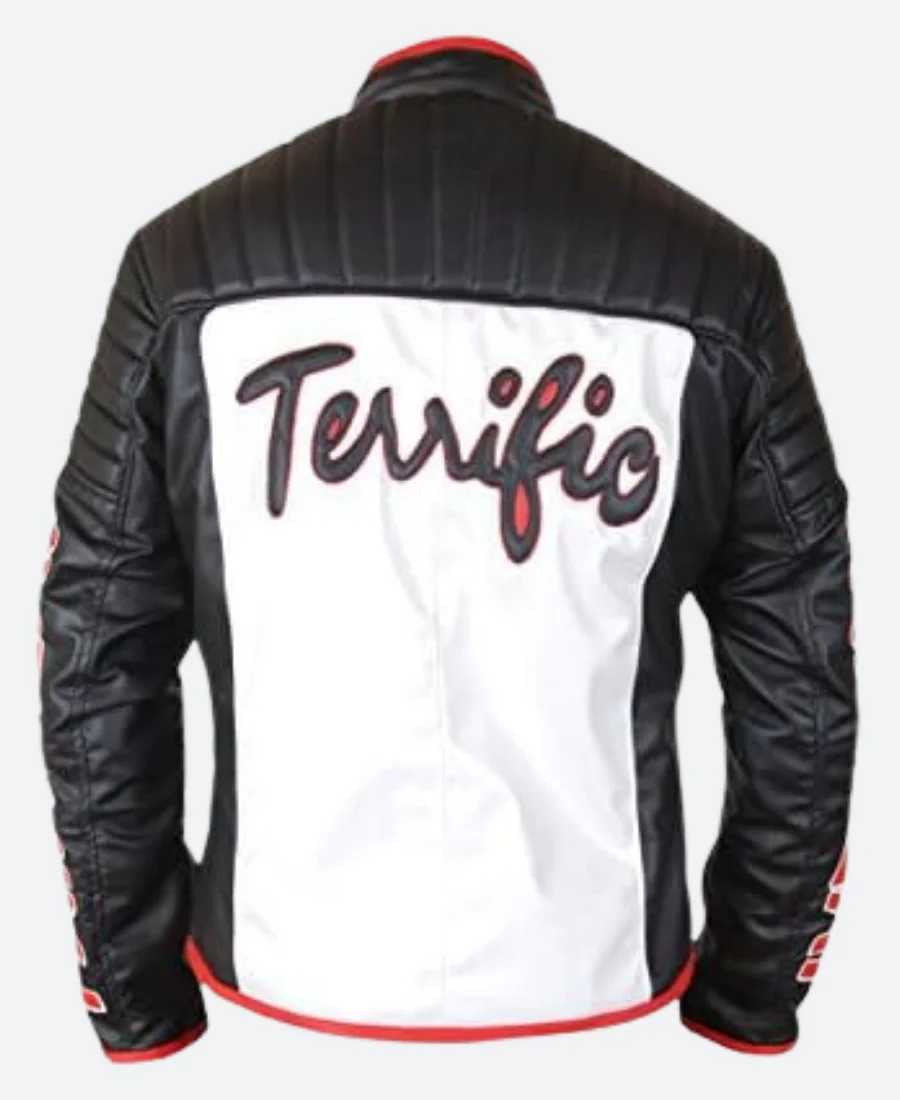 Arrow S05 Mr Terrific Leather Jacket Back Image