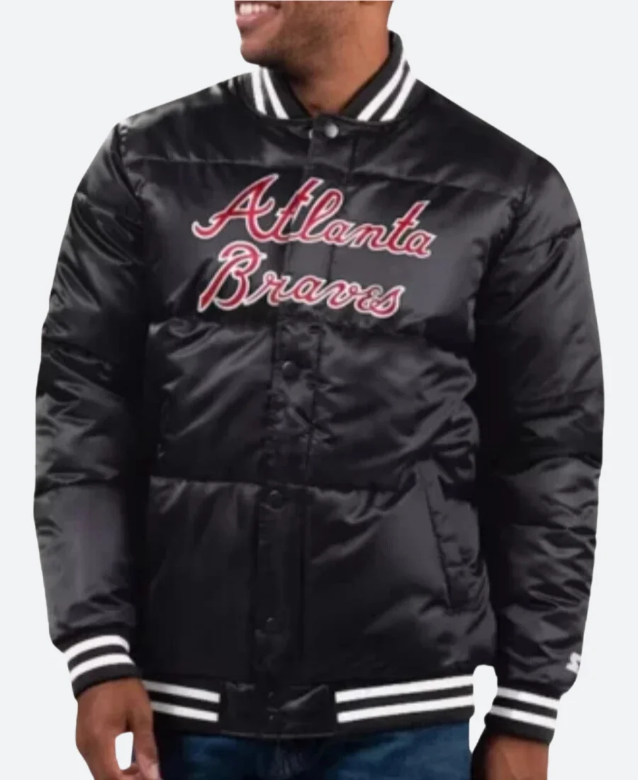 Atlanta Braves Puffer Jacket Front Image