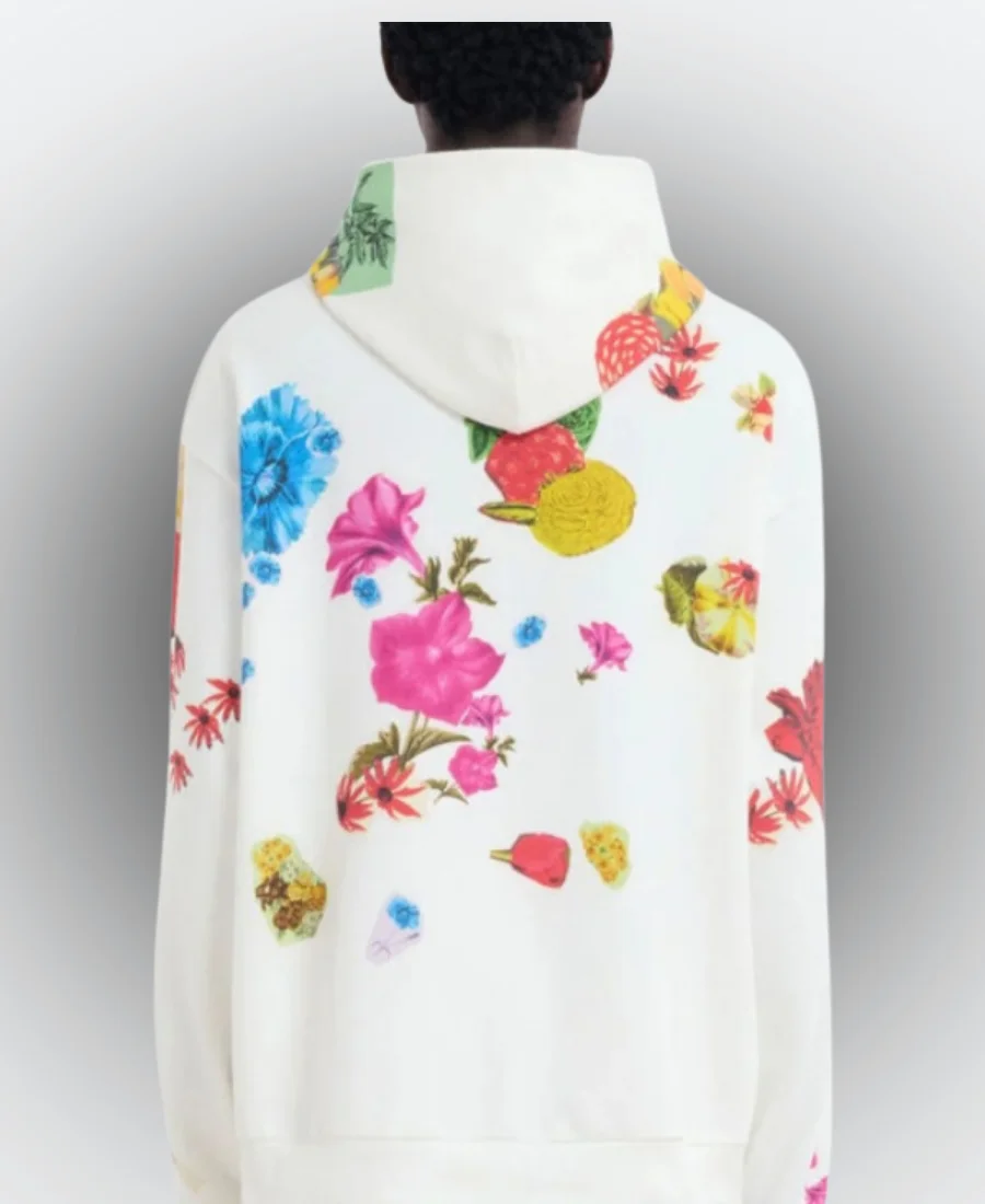 Bel Air S3 Will Smith Floral Hoodie Back Image