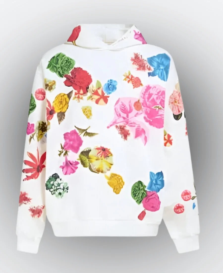 Bel Air S3 Will Smith Floral Hoodie Front Image