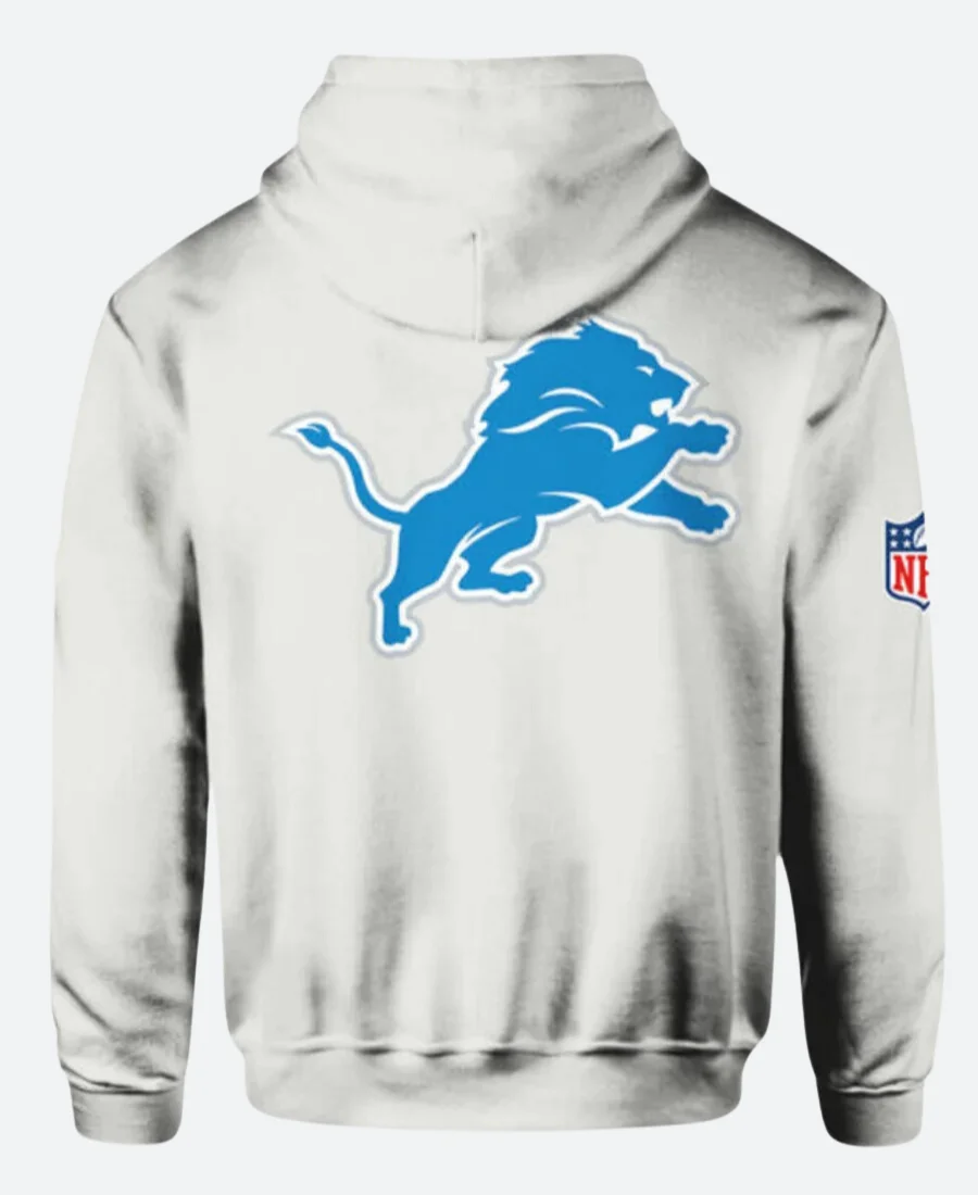 Ben Johnson Detroit Lions Hoodie Back Imaage