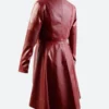 Captain America Civil War Scarlet Witch Leather Coat Back image