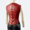 Captain America Civil War Scarlet Witch Leather Coat Inner Back image