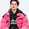 College Gameday Timothee Chalamet Puffer Jacket Full Image