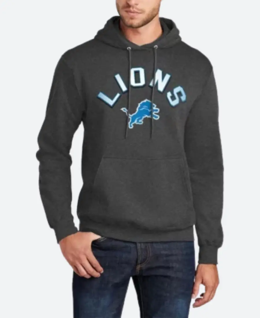 Detroit Lions Arch Over Logo Hoodie