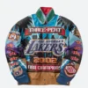 Los Angeles Lakers Kobe Bryant 3 Peat Leather Jacket Front Image