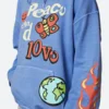 Peace And Love Pullover Hoodie