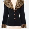 Sabrina Carpenter NYC Leopard Blazer Front Image