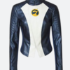 The Flash S05 Nora West Leather Jacket Front Image