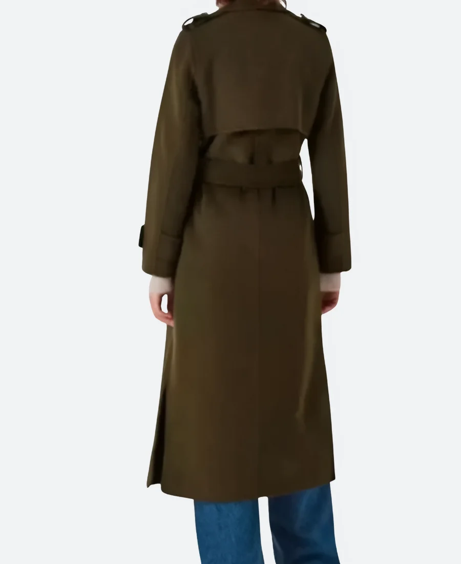 The Jetty Ember Trench Coat Back Image