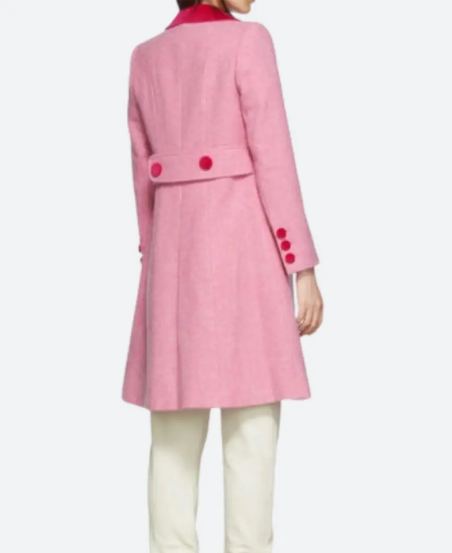 The Today Show 2025 Jenna Bush Hager Pink Scallop Pink Coat