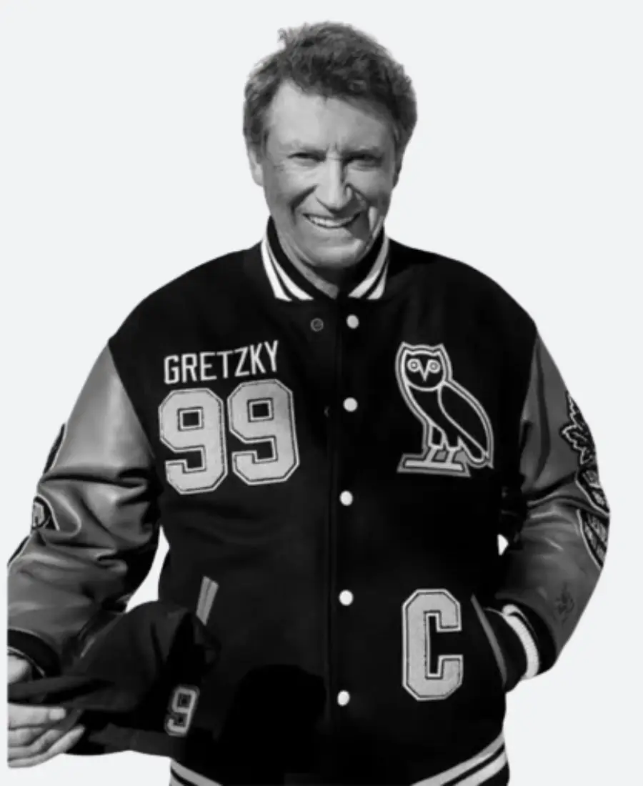 Wayne Gretzk The Great One OVO Varsity Jacket