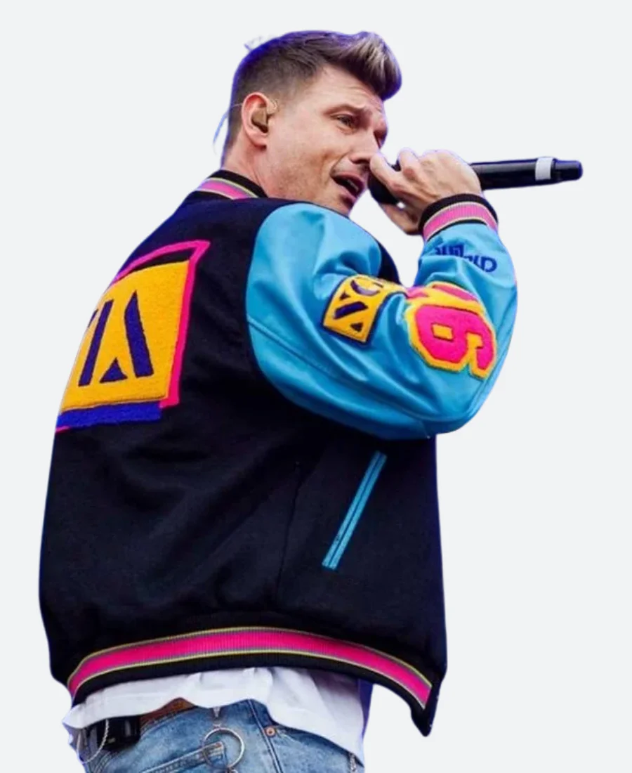 90 & 00 Talet Festival Nick Carter Varsity jacket Back Image