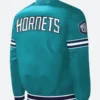 90s Charlotte Hornets Slider Teal Starter Jacket Back Image