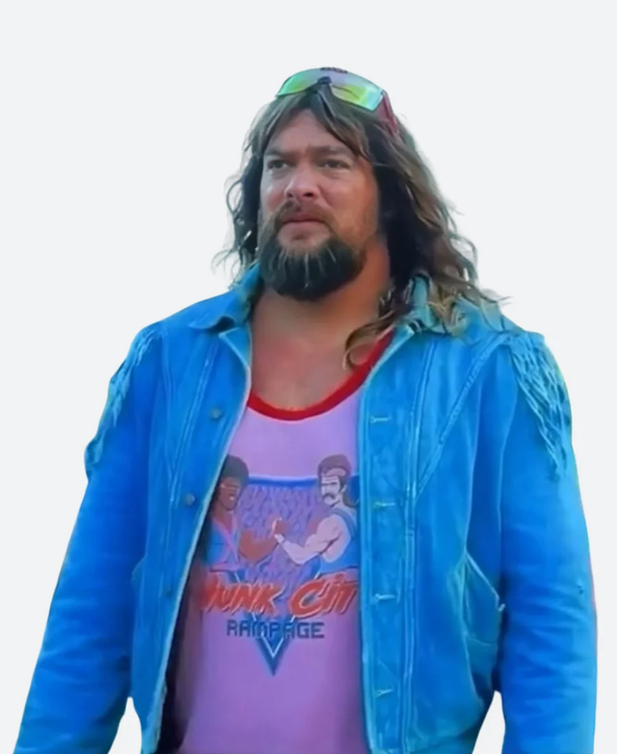 A Minecraft Garett Garrison Denim Jacket Front Image