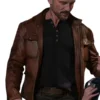 Boss Level Roy Pulver Leather Jacket Actor Image