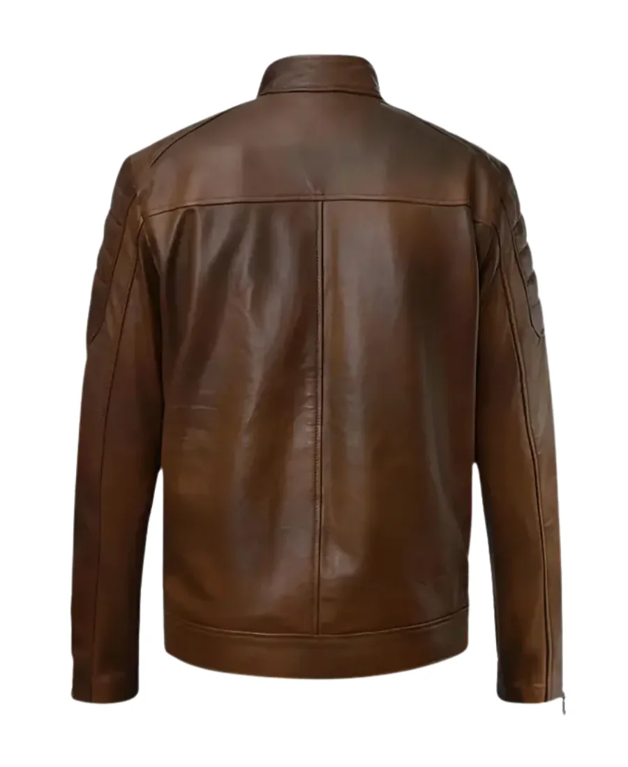 Boss Level Roy Pulver Leather Jacket Back Image