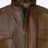 Boss Level Roy Pulver Leather Jacket Zoom Image