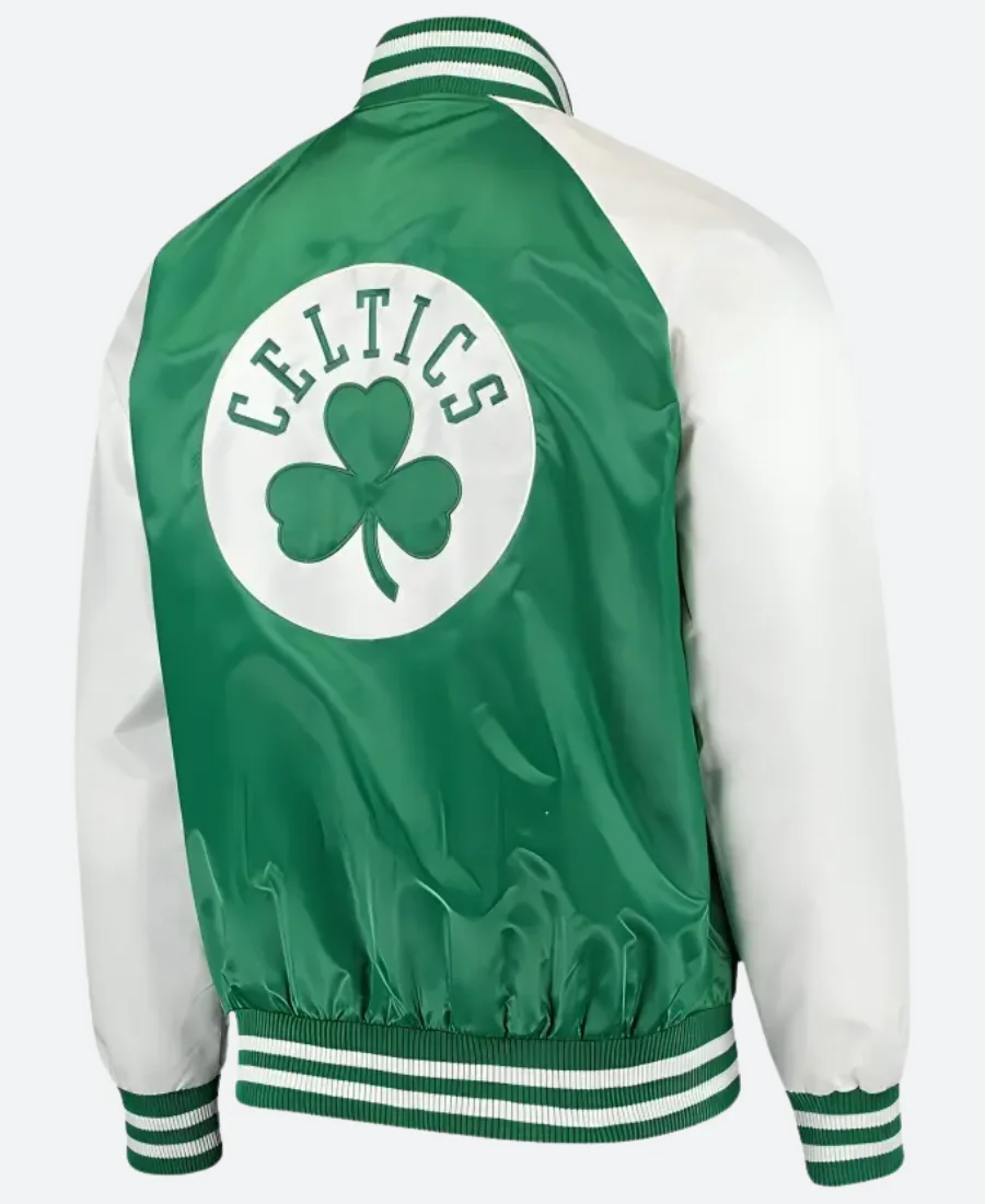 Boston Celtics Guard Varsity Jacket Back Image