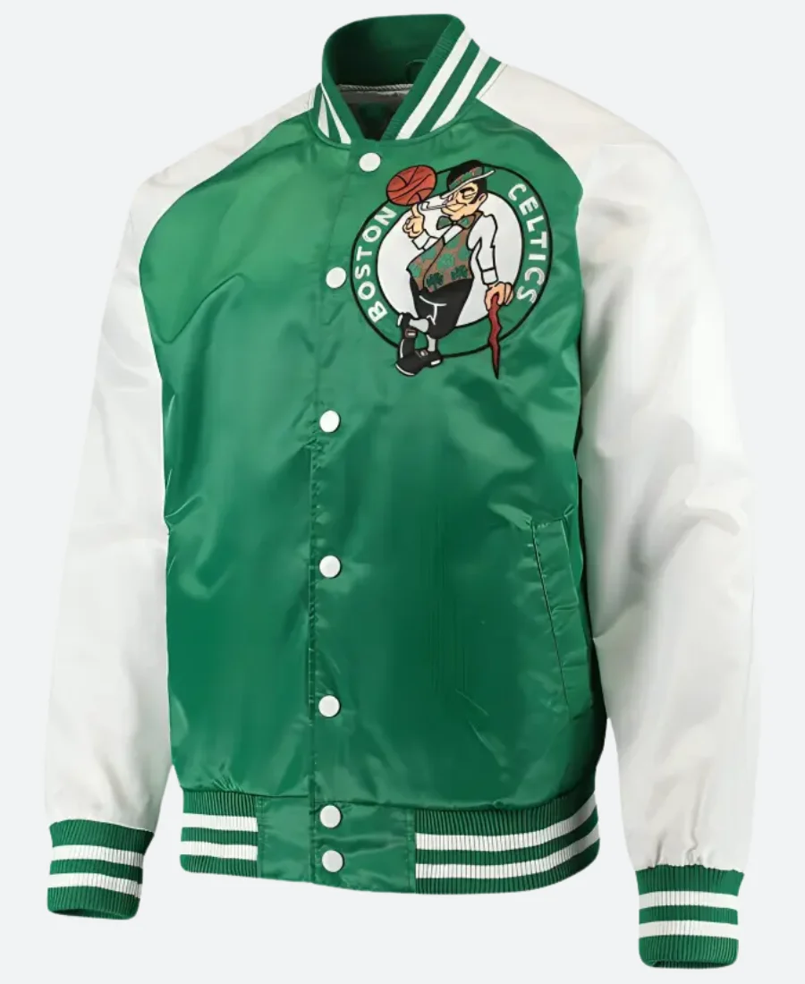 Boston Celtics Guard Varsity Jacket Front Image