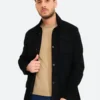 Classic Black Suede Leather Jacket