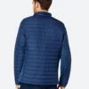 Classic John Blue Puffer Jacket Back Image