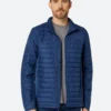 Classic John Blue Puffer Jacket Front Image