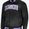 Sacramento Kings Letterman Varsity jacket Front Image