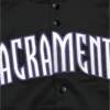 Sacramento Kings Letterman Varsity jacket Logo Image