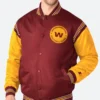 Washington Football Team Letterman Varsity Jacket Front Image